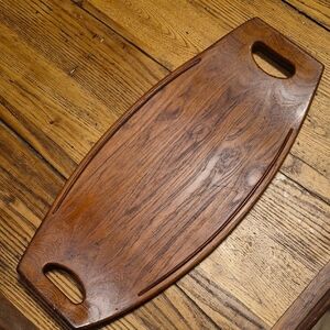 Elegant MCM Teak  Serving Tray